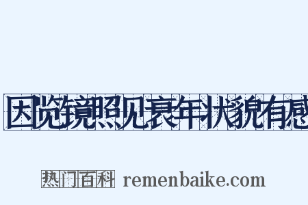 因览镜照见衰年状貌有感是什么意思的图片